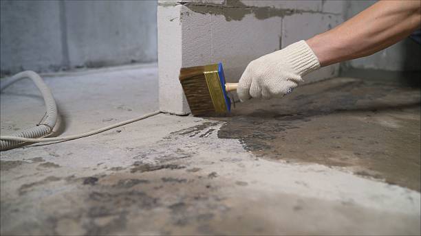 Crawl space vapor barrier installation in East Fultonham, OH